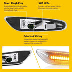 SMD LED Front Side Fender Marker Lights for BMW E90 E82 E92 E46 E83 E60 (2006-2013)