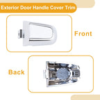 Exterior Door Handle Cover Trim for Chevrolet Malibu (2016–2018) White ABS