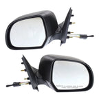 Manual Remote Mirror Set for Nissan Versa (2012–2014) Textured Black
