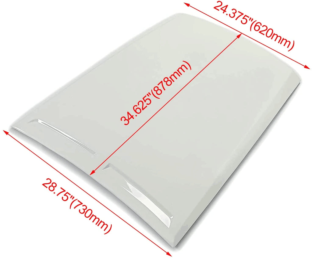 Hood Scoop for Ford Mustang (2015-2017) - White Painted