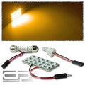T10 18-SMD Amber LED Interior Dome Wedge Light Bulb for