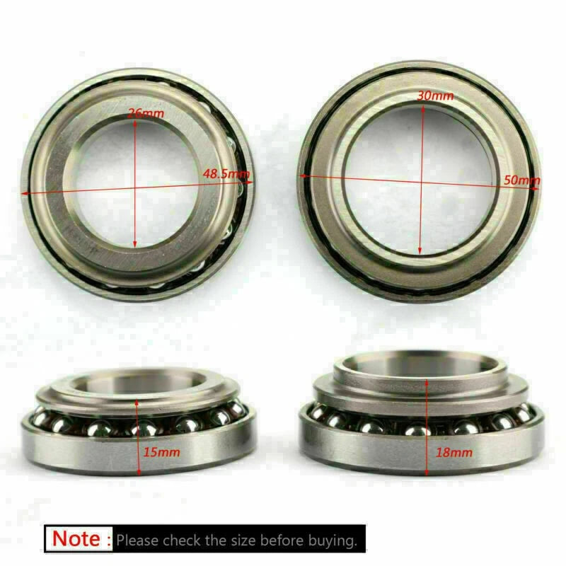 Steering Stem Bearing Seal Kit for Honda VTR250, XBR500, GL1000, CX650C, CB750