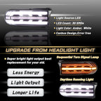 Switchback LED Headlight DRL Turn Signal Lamps for Toyota FJ Cruiser (2007–2021)