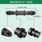100 Pieces 1/4 Inch Barbed Connectors for Drip Irrigation