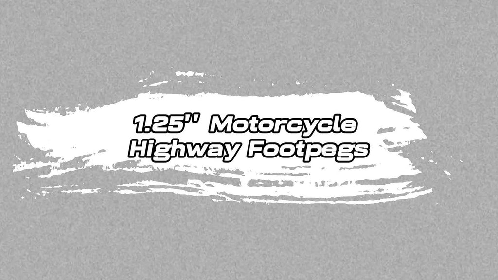 1-1/4" Highway Crash Bar Foot Pegs for Harley Touring Road Glide