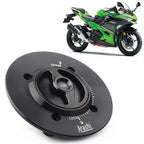 Black Gas Fuel Cap Tank Cover for Kawasaki Ninja 400 (2018-2021)