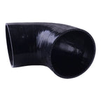 3" Black 90 Degree Silicone Elbow Hose Coupling for Car Radiator (Fits Most)