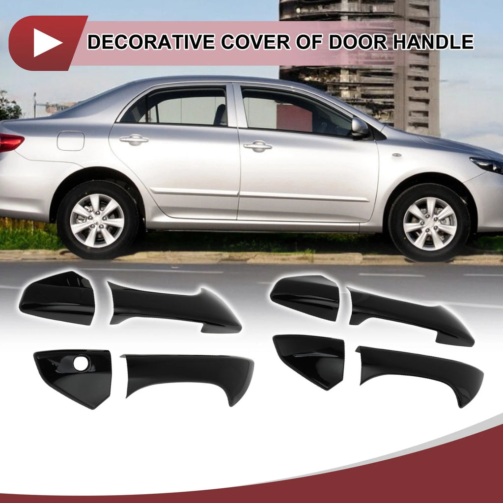 Set of 4 Car Door Handle Covers for Honda Accord (2008–2012) Gloss Black ABS