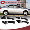 Set of 4 Car Door Handle Covers for Honda Accord (2008–2012) Gloss Black ABS