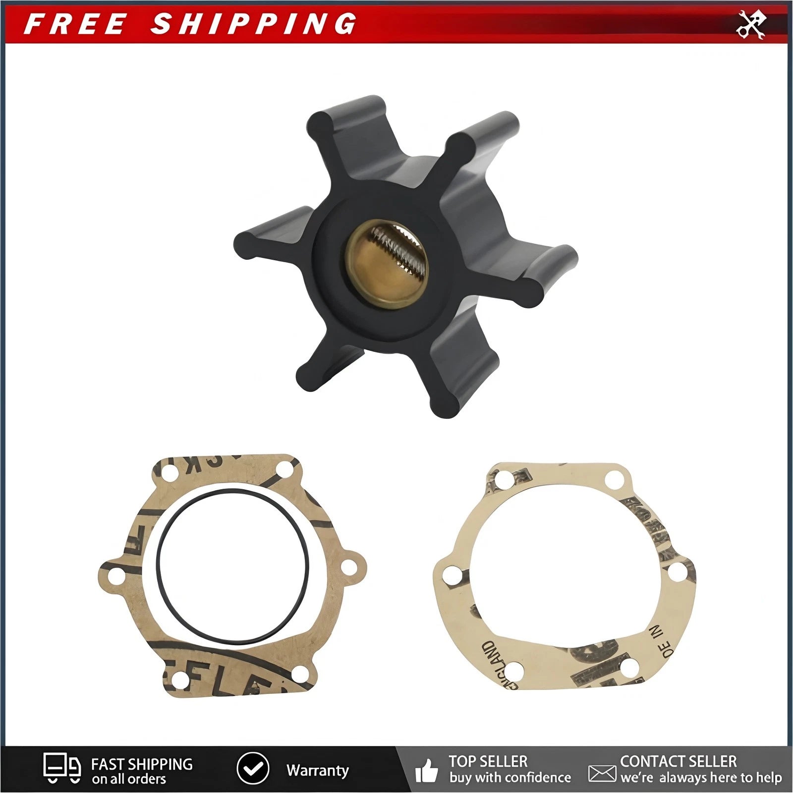 Water Pump Impeller for Fischer Panda 6000 8000 9000 12000 Engine