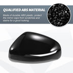 Pair Rearview Mirror Cover Caps Gloss Black for Audi TT TTS TTRS MK2 R8 (2006–2015)