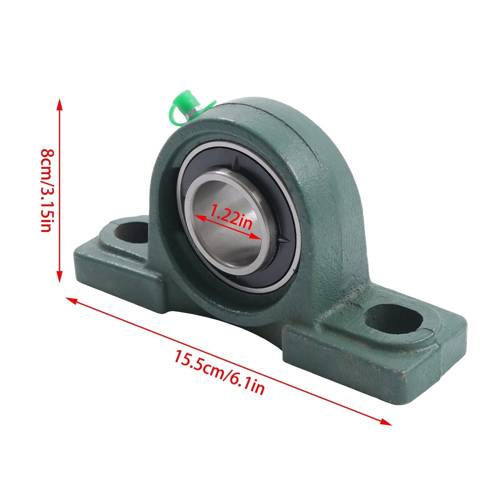 Set of 2 Pillow Block Bearings for UCP206-20 (1-1/4 Bore)