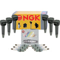Set of 6 NGK Ignition Coils & Laser Platinum Spark Plugs for Chrysler Dodge VW