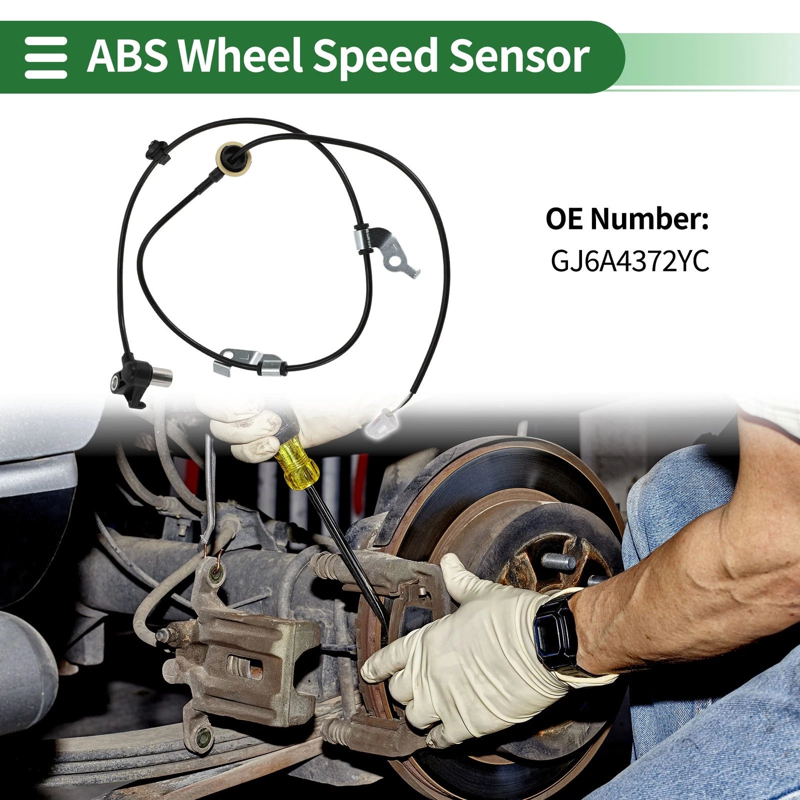 ABS Wheel Speed Sensor for Mazda 6 (2003–2008) No.GJ6A4372YC