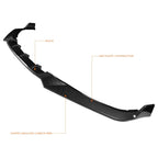 Carbon Fiber Look CK-Style Front Bumper Lip for Honda Odyssey (2018–2020)