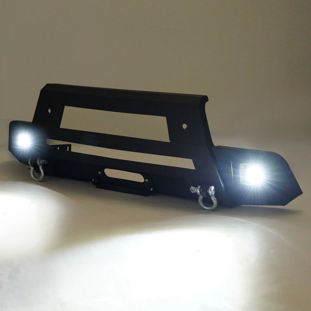 Front Bumper with Winch Plate and LED Lights for Chevy Silverado 1500 (2019–2022)