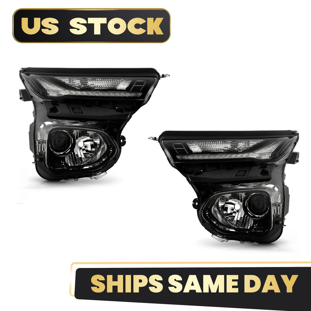 Halogen Headlight Set with LED DRL for Chevy Trailblazer (2021–2023)