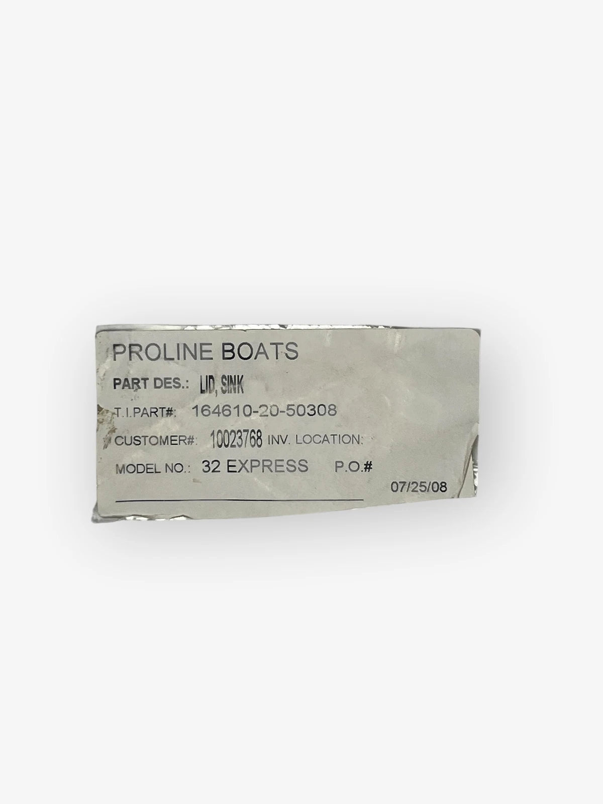 Sink Lid for Proline 32 Express (Poly, 12 9/16in x 13 3/4in)