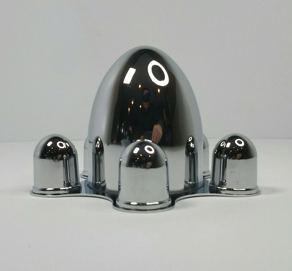 Spider Bullet Center Hub Caps Set of 4 for Chevy Silverado (1999–2006)