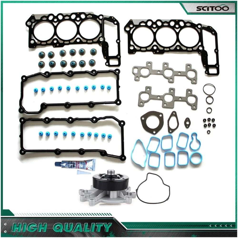 Head Gasket Set & Bolts Kit with Water Pump for Dodge Dakota Durango (2004–2007)