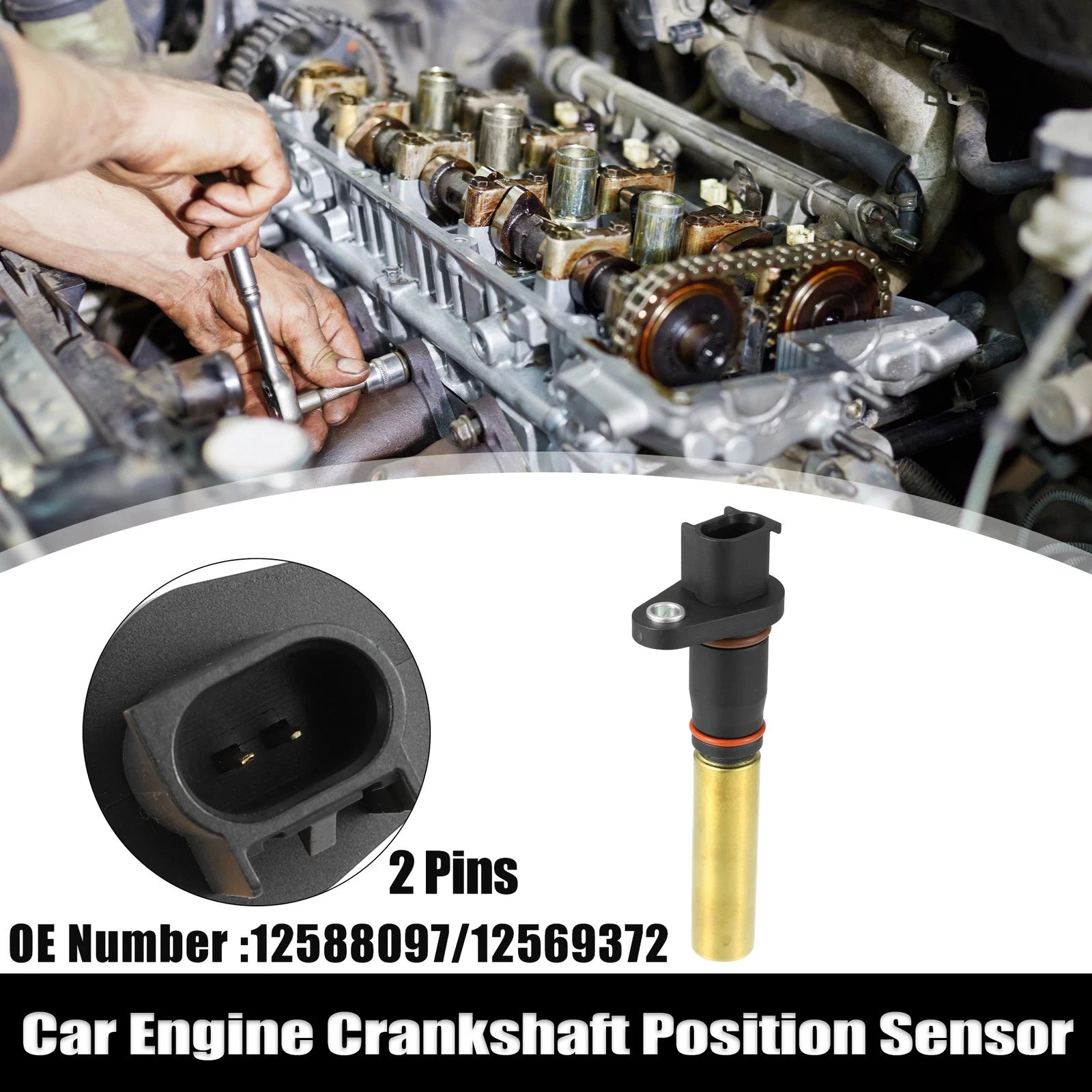 Crankshaft Position Sensor for Chevy Colorado (2004–2007) No. 12588097/12569372