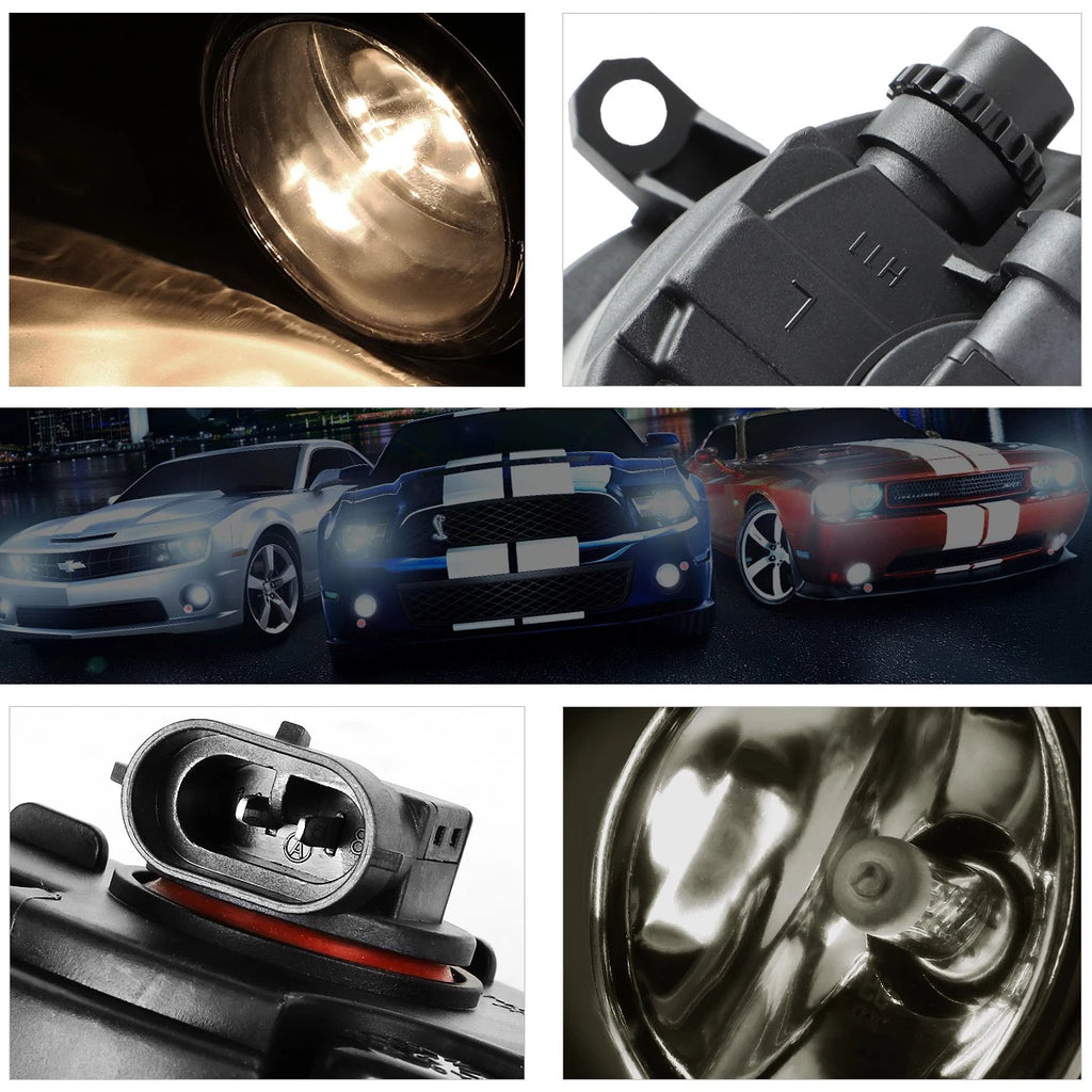Smoked Lens Fog Lights with Switch for Honda Pilot (2012–2015)