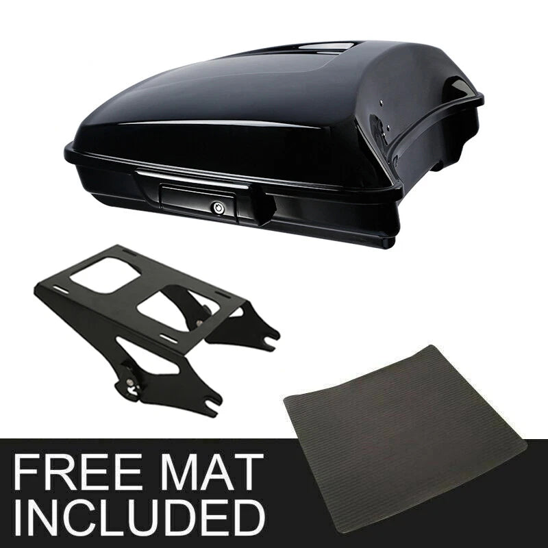 Black Razor Trunk Mount Rack for Harley Touring Road Street Glide (2014–2026)