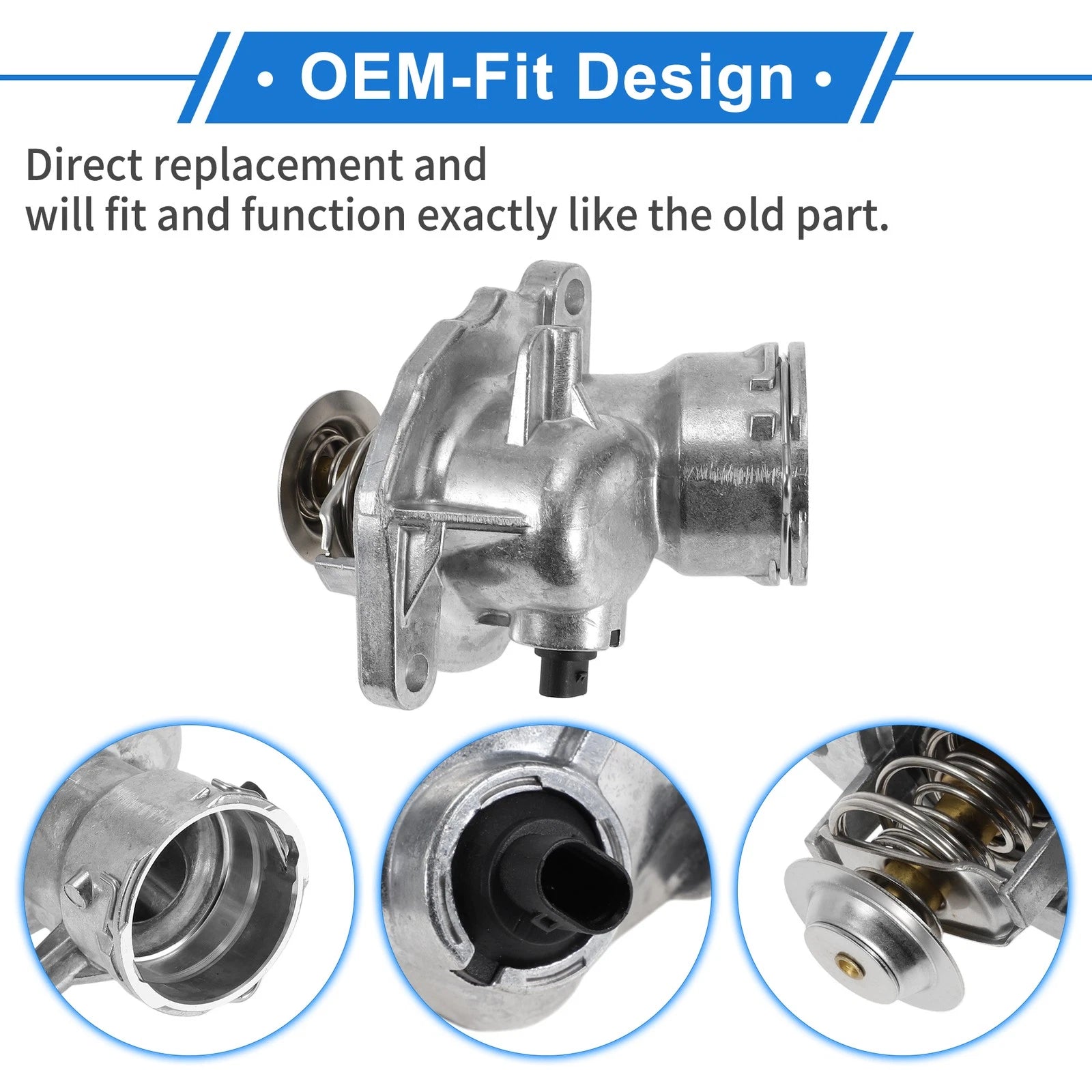 Engine Coolant Thermostat Housing Assembly for Dodge Sprinter 2500 3500 (2007–2008)