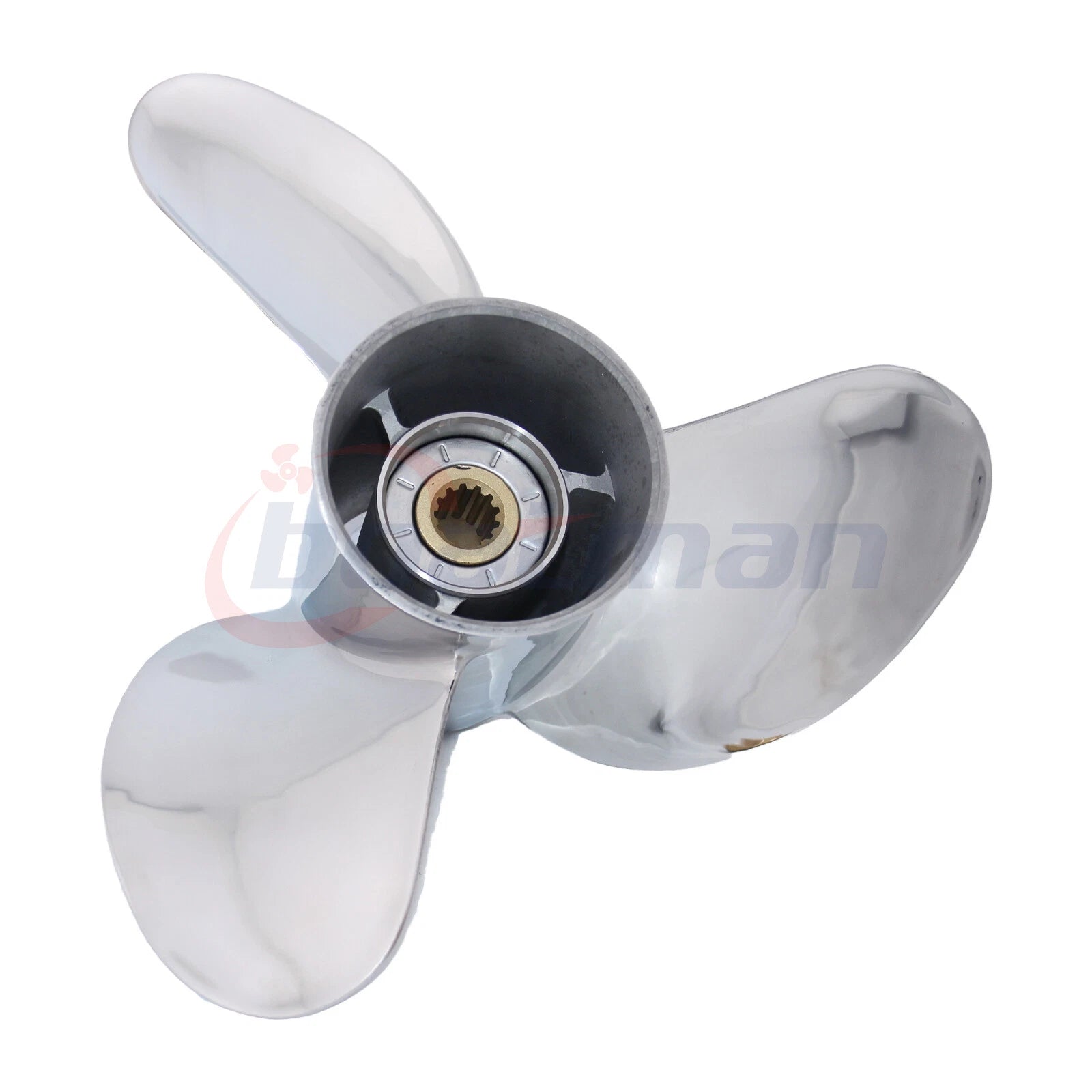 Outboard Propeller 13 7/8x17 for Yamaha 50-115HP (Stainless, Hardware Kits)