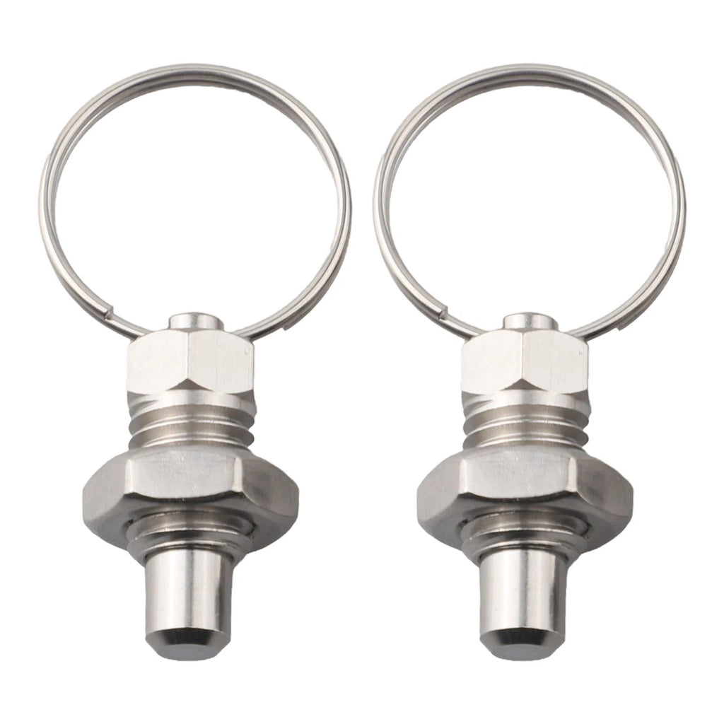2X Stainless Steel Short Retractable Spring Plungers for Automotive Use