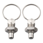 2X Stainless Steel Short Retractable Spring Plungers for Automotive Use