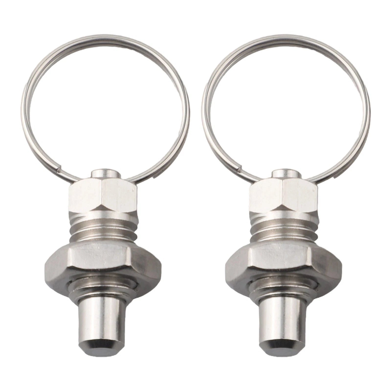 2X Stainless Steel Short Retractable Spring Plungers for Automotive Use