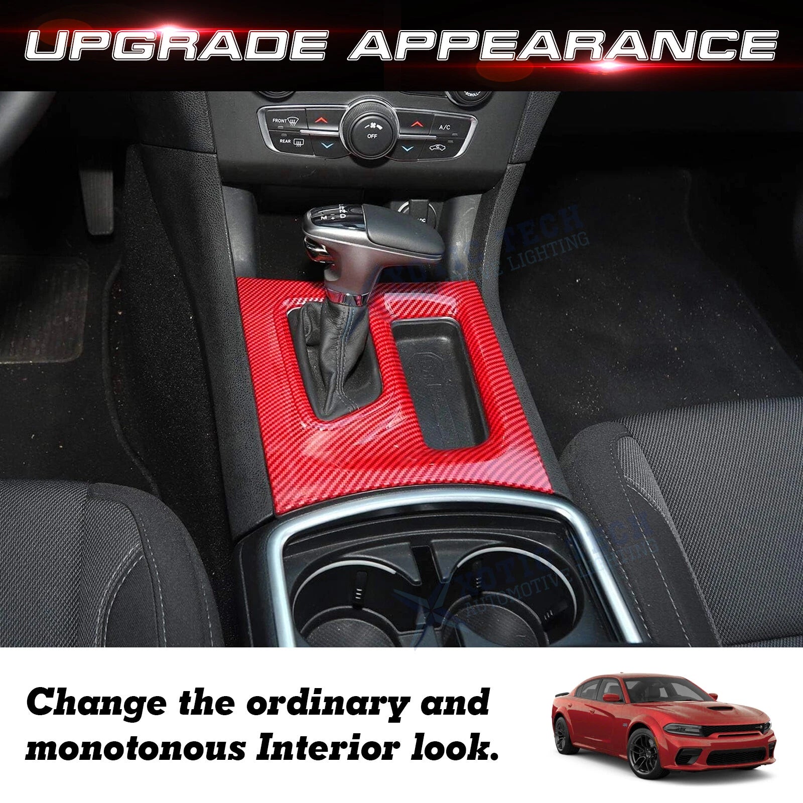 Gear Shift Panel Molding Cover for Dodge Charger (2015-2023)