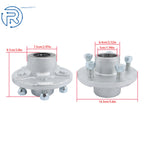 5 Lug Boat Trailer Hub Kit for 3500 lbs Trailers (Galvanized, Fully Greased)