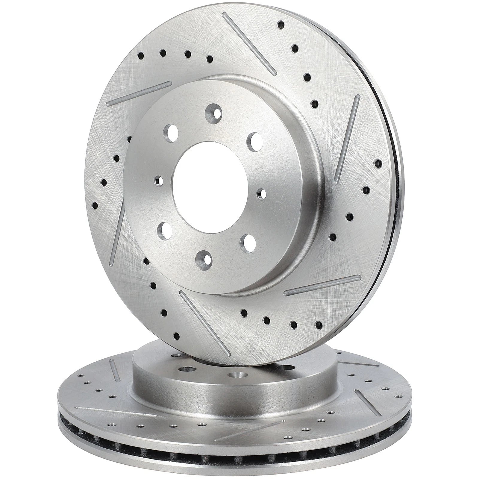 Front Drilled Slotted Brake Rotors for Honda Civic (1997–2001) Acura Integra