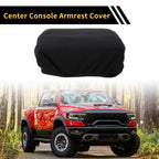 Center Console Lid Armrest Cover for Ford F-150 (2015–2020) Soft Foam Black