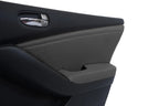 Front Door Panel Insert for Nissan Altima (2007–2012) Gray Synthetic Leather