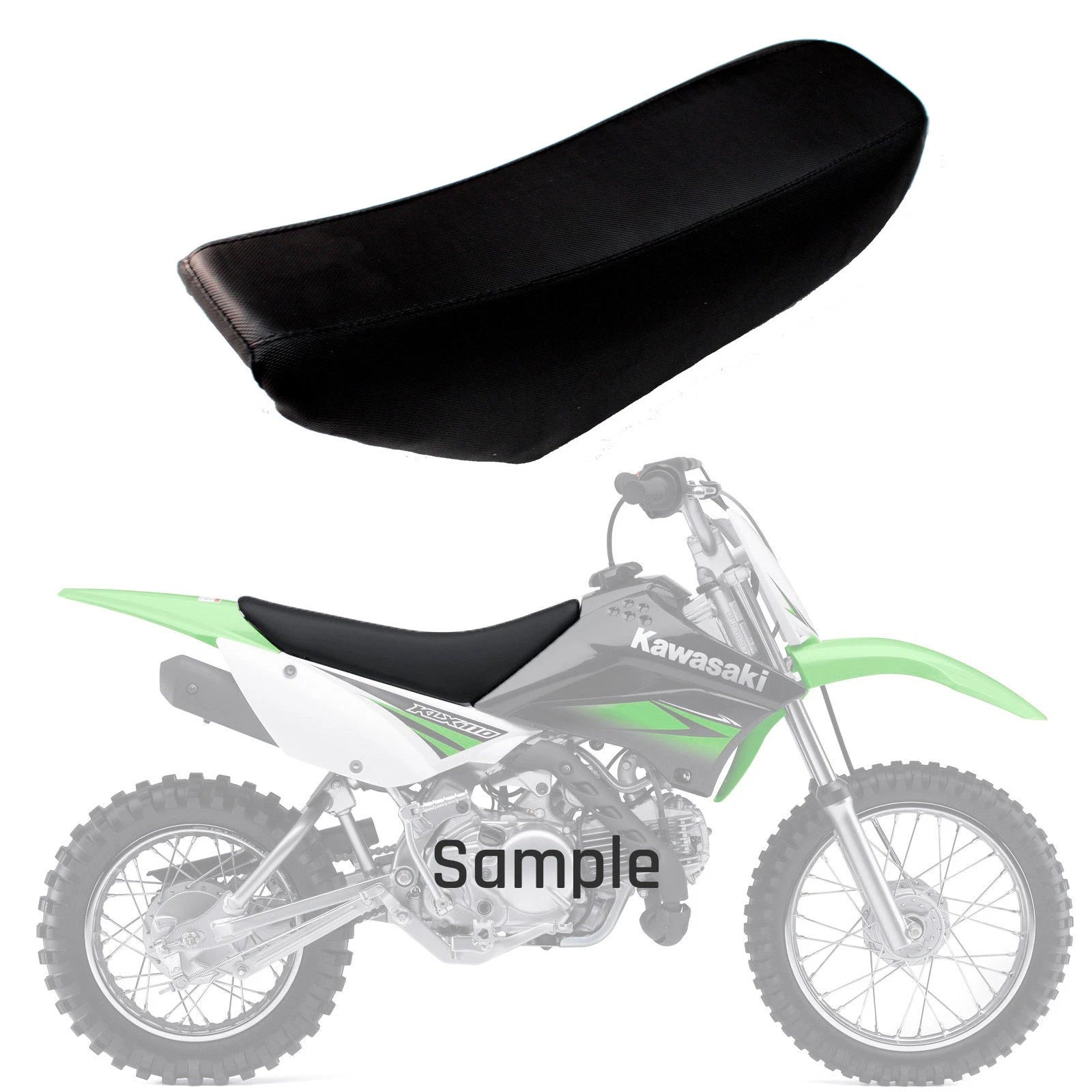 Motorcycle Seat Pad for Kawasaki KLX110 (2002–2023) Black