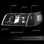 Clear Corner Signal Lamps for Ford Crown Victoria (1998–2011)