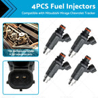 4PCS Fuel Injector CDH166 for Mitsubishi Mirage 1.5L, Suzuki Vitara 1.6L (–)
