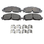 Front Rotors & Akebono ProACT Ceramic Brake Pads Kit for Blazer Traverse (2002–2023)