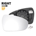 Heated Right Side White Mirror Glass for KIA Ceed (2018–2022)