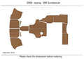 EVA Foam Teak Deck Flooring for Sea Ray 380 390 Sundancer (2006)