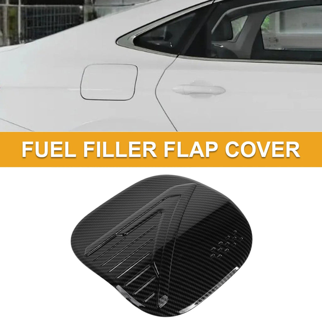 Fuel Tank Door Cap for Nissan Qashqai (2023–2025) Carbon Fiber Black