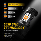 2X 3157 LED Front Turn Signal Parking Light Bulbs for