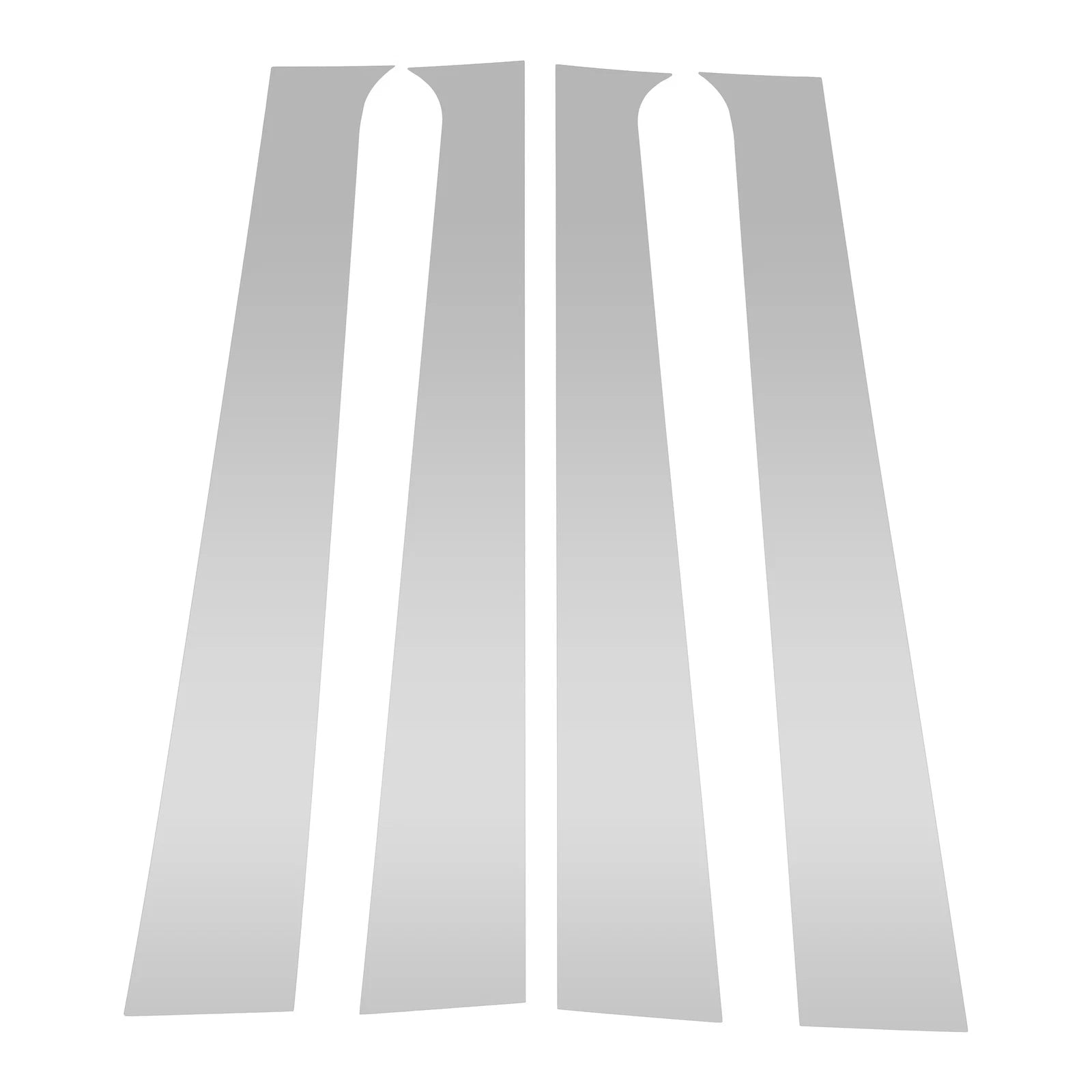 Set of 4 Pillar Window Trim for Dodge Ram (2004–2008) Silver Tone