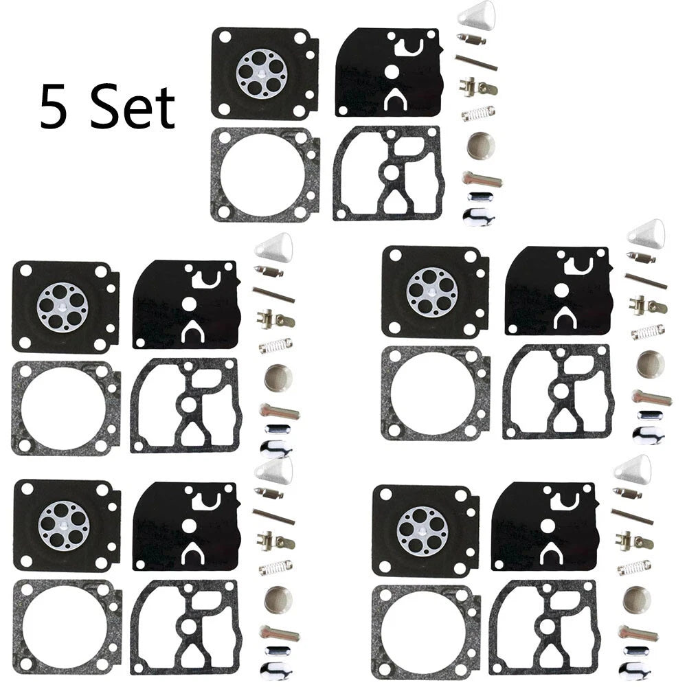 Set of 5 Carburetor Kits for Stihl FS300 FS350 FS400 (RB-40 RB-85 C1Q-S33)