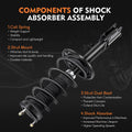 Set of 4 Quick Complete Struts Shock Spring & Mount for Toyota Camry Solara (2004–2006)
