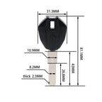 Uncut Blade Blank Key for Ducati Monster 659 696 795 796 1100 (2008–2015)