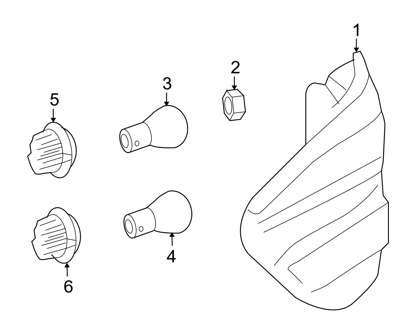 Tail Light Socket 1648260082 for Mercedes-Benz